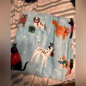Target Blue Pet-Themed Throw Blanket